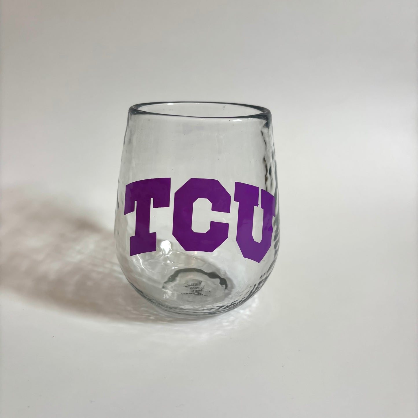 College Logo Wine Glass