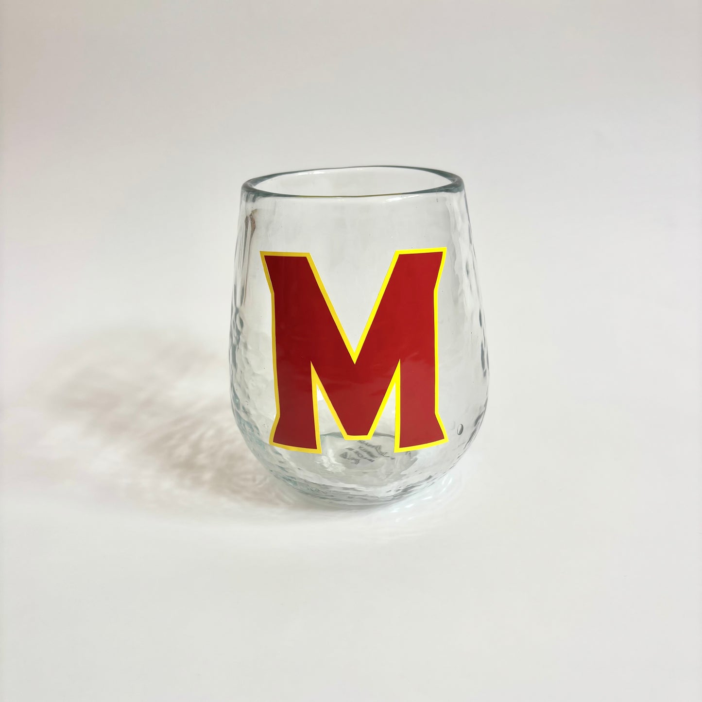 College Logo Wine Glass